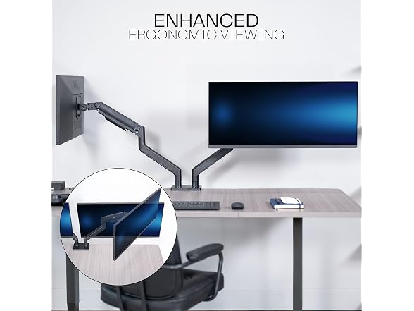 VIVO Heavy Duty Dual Ultra-Wide Monitor Tension Arm