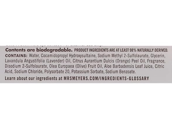 MRS. MEYER'S HAND SOAP,LIQ,LAVENDER