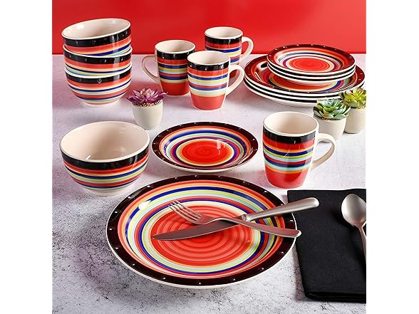 16Pc Or 32Pc Casa Stella Dinnerware Set