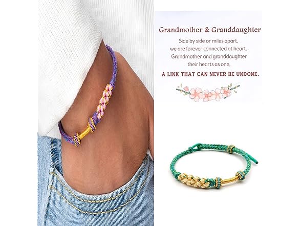 DIOWUS To My Granddaughter Bracelet