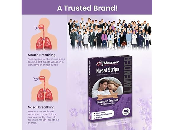 Massner Lavender Nasal Strips