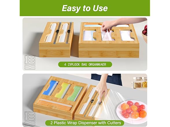 Bag and Plastic Wrap Organizer
