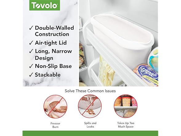 Tovolo Ice Cream Containers for Homemade Ice Cream