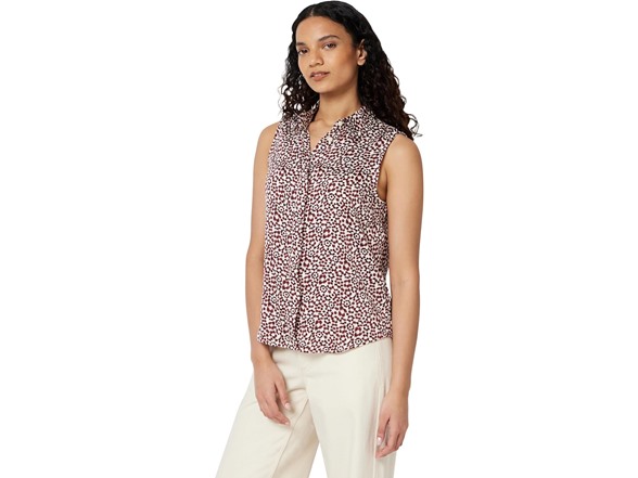 Ivory Burgundy Abstract Animal
