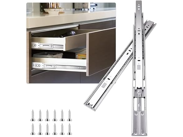 Sulawskys 22 inch Drawer Slides 1 Pairs (2pcs) So