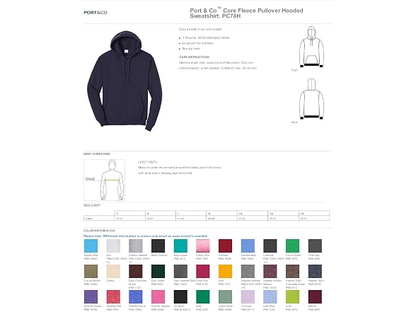 Port & Co (L) Core Fleece Sweatshirt Jet Black