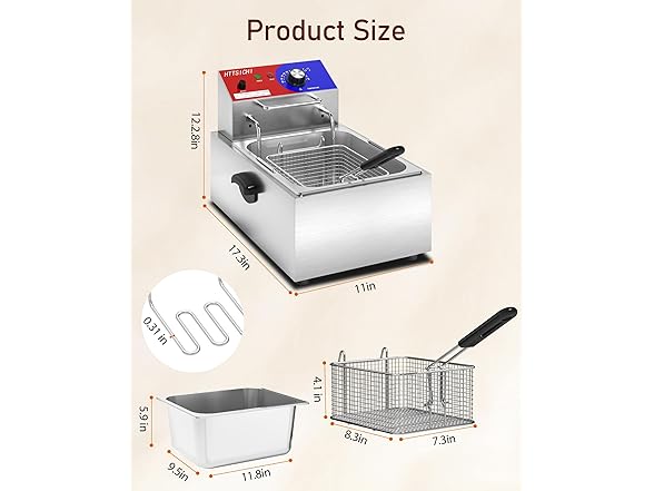 HTTSICHI 12 L Electric Deep Fryer