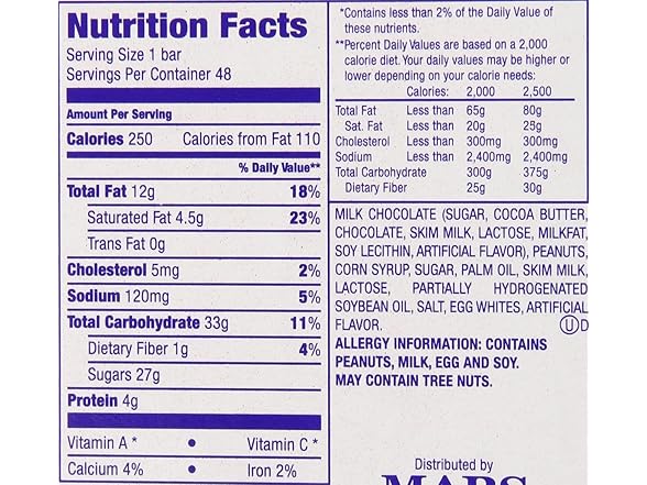 Snickers Chocolate Bars 1.86oz 48ct