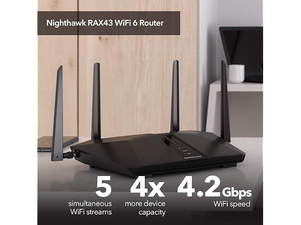 NETGEAR Nighthawk 5-Stream AX5 WiFi 6 Router