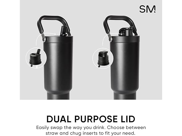 Simple Modern Tumbler Lid with Straw & Chug Replacement