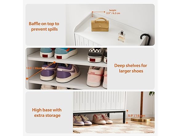Mericonia Modern Shoe Cabinet