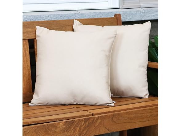 Sunnydaze Decor SNR-966 2 Beige Covers 17x17 Beige