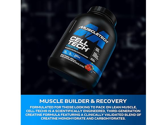 MuscleTech Cell Tech Creatine Post Workout Recovery, Fruit Punch