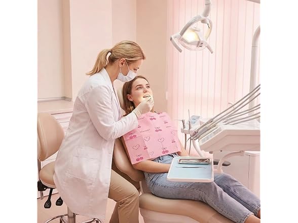 Klimonla 125 Pack Dental Bibs