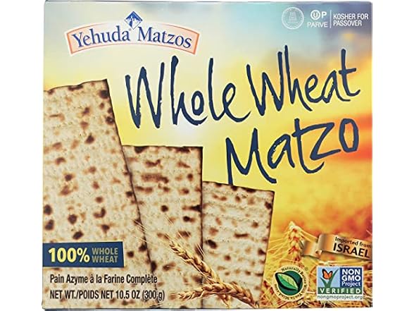 YEHUDA WHOLE WHEAT MATZOH CRACKER BOX