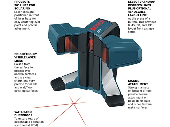 BOSCH GTL3 65 Ft Wall & Floor Covering Laser