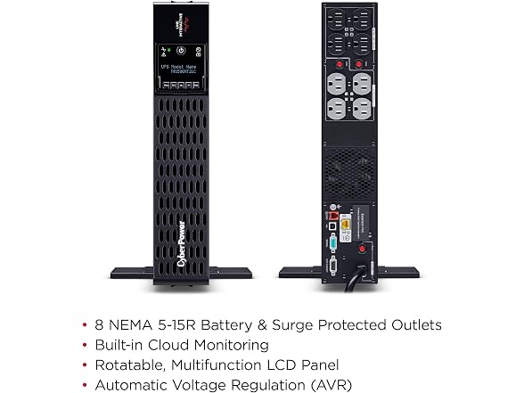 CyberPower Smart App Sinewave Rack / Tower UPS Battery Backup - Surge Protector