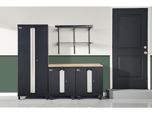 ClosetMaid ProGarage Tall Cabinet, Black - Gallery 14