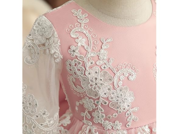 Nnjxd (12-18 Months) Flower Girl Lace Dress