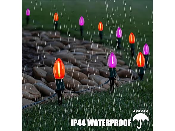 19.5Ft LED Halloween Pathway Lights Outd