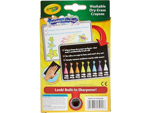 Crayola Dry-Erase Bright Crayons