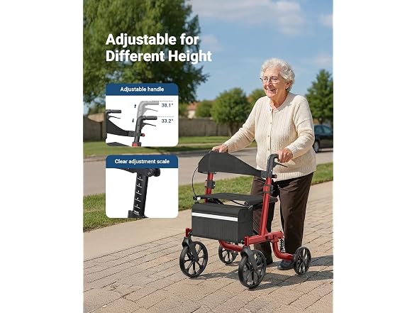 Generic BC1038260598415 Shock-Absorbing Rollator Walke