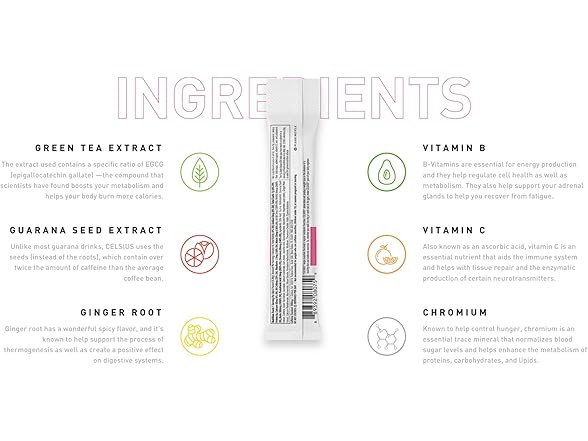 Celsius Energy Powder Sticks – Variety Pack of 30