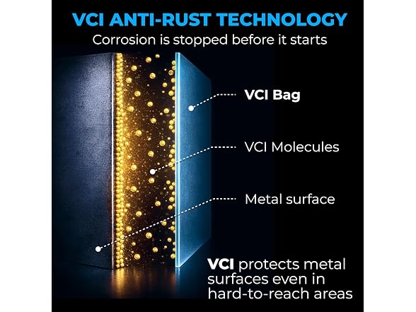 VCI Reclosable Poly Bags 12" x 18", Pack of 25-4 mil 
