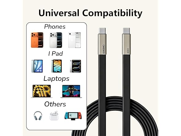 ENSFTF SIDEWAY Phone Charger 240W Cable