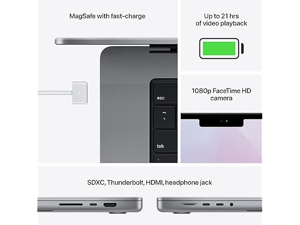 Apple MacBook Pro 16.2" M1 Pro Laptop MK183LL/A (2021)