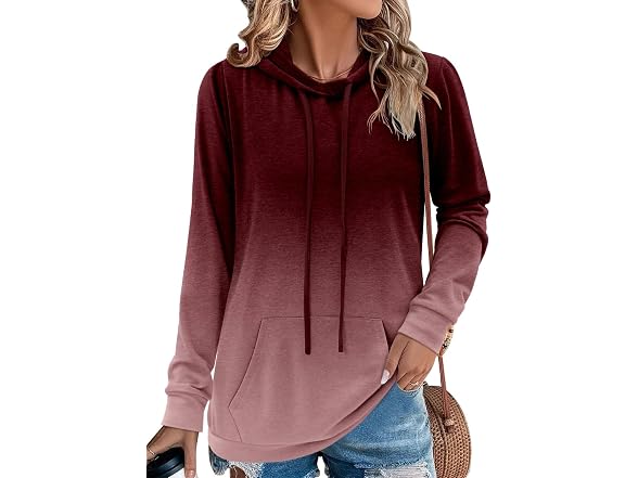 Modarani Women (L) Tie Sweatshirt Hoodies Tops