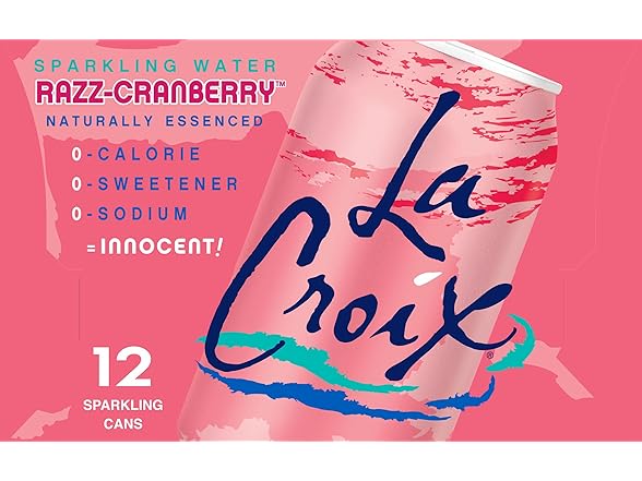 12PK La Croix Sparkling Water, Cran-Raspberry