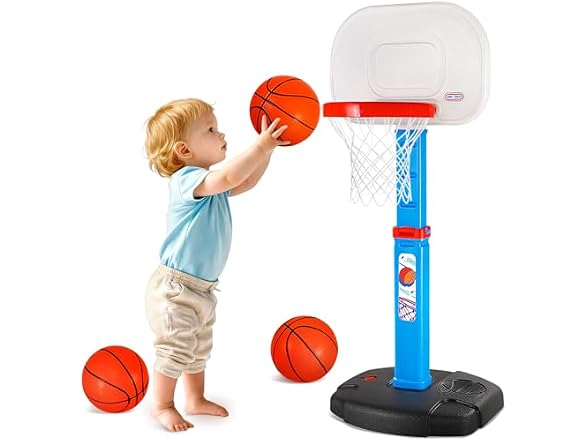 Adjustable Kids Mini Basketball Hoop Set
