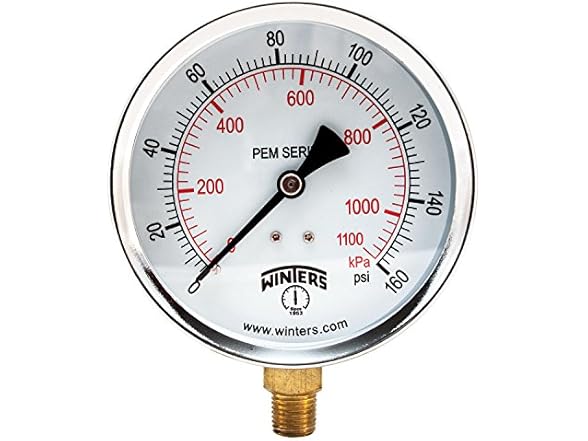 Winters Multi Function Economy Utility Dry Pressure Gauge