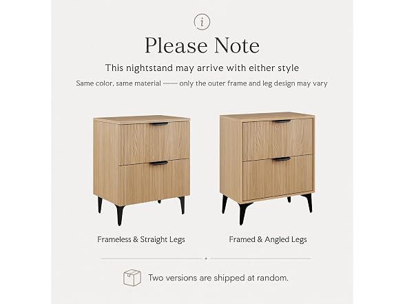 Wood Nightstand Set of 2