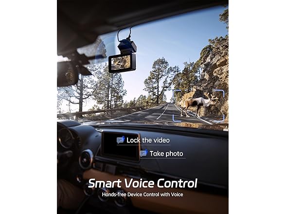 Pelsee P3 4K Dash Cam Front and Rear