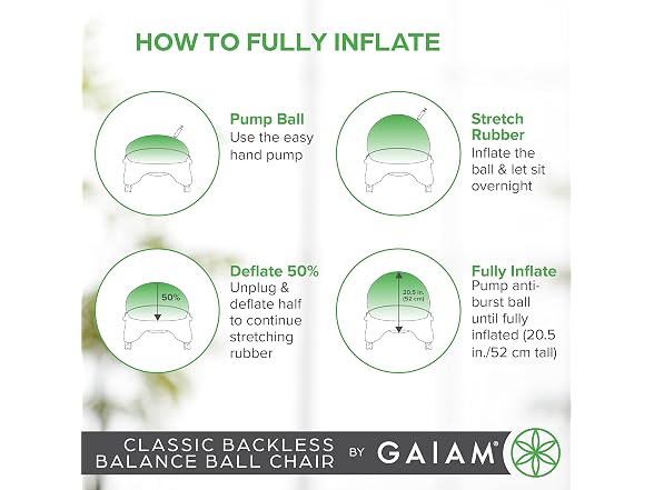 Gaiam Backless Balance Ball Chair