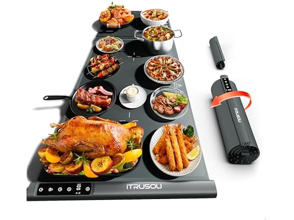 Food Warming Mat – Extendable Roll-Up