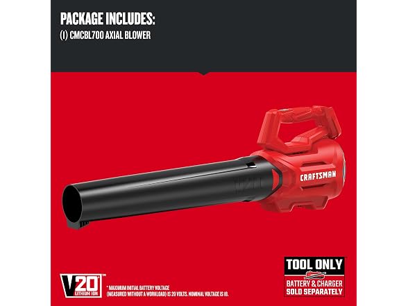 CRAFTSMAN CMCBL700B V20* Cordless Axial Leaf Blower