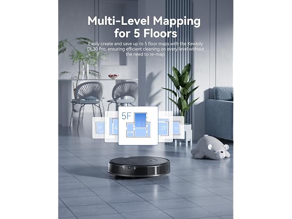 Kewbily Robot Vacuum and Mop Combo