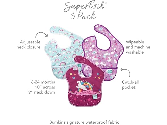 Bumkins Bibs SuperBib Baby and Toddler