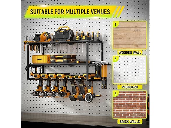 Hipidian Power Tool Organizer Wall Mount