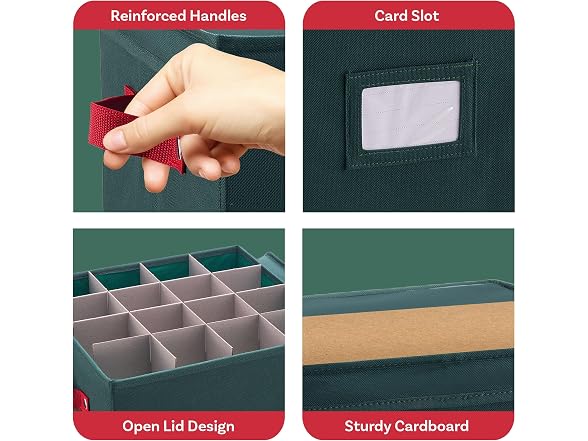 Elf Stor Storage Ornament Box - Holiday