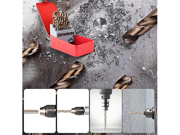 AIMLENTOOL 29Pcs Cobalt Drill Bits Set