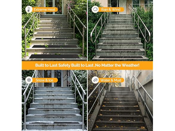 KOOTETA Outdoor Stair Treads Non Slip