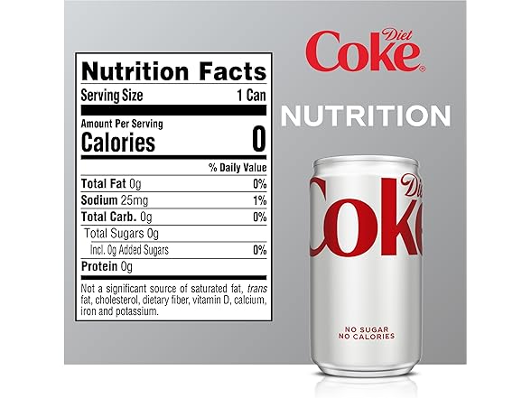 6PK Diet Coke Soda, 7.5 fl oz Cans