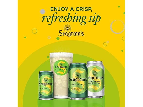 Seagram's Ginger Ale, 12 fl oz, 12 Pack