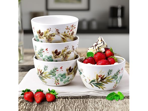 Certified International Christmas Story Ice Cream Bowl