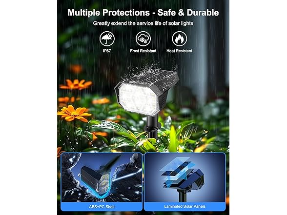 Brightown Solar Spot Lights Outdoor