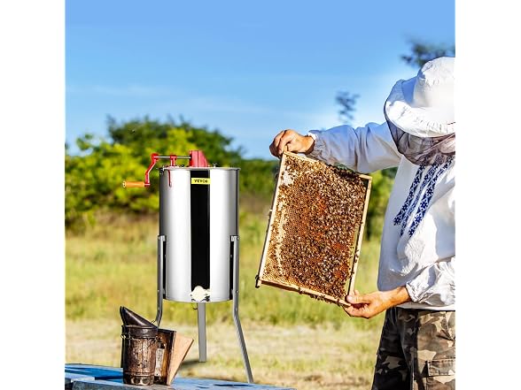 Manual Honey Extractor, 3 Frames Honey Spinner